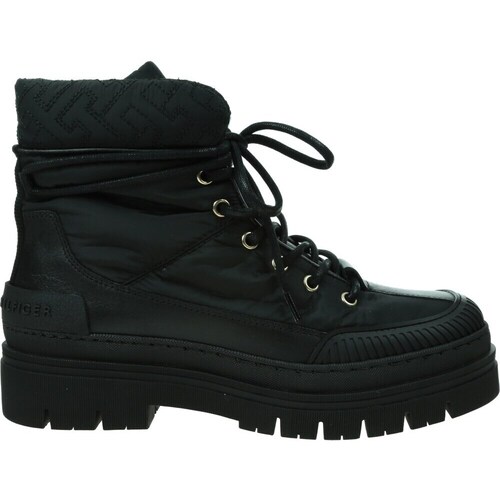 Sapatos Mulher Sapatilhas de cano-alto Tommy Hilfiger FW0FW07502BDS Preto