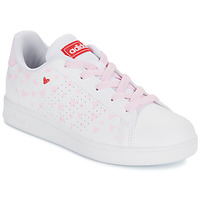 Sapatos Rapariga Sapatilhas adidas Techfit Sportswear ADVANTAGE K Branco / Rosa