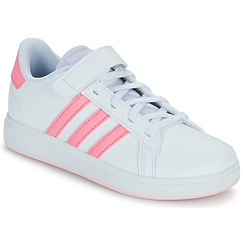 Sapatos Rapariga Sapatilhas tracksuit Adidas Sportswear GRAND COURT 2.0 EL K Branco / Rosa