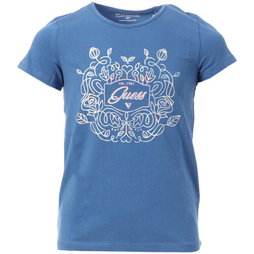 Textil Rapariga T-shirts e Pólos HWPM84 Guess  Azul