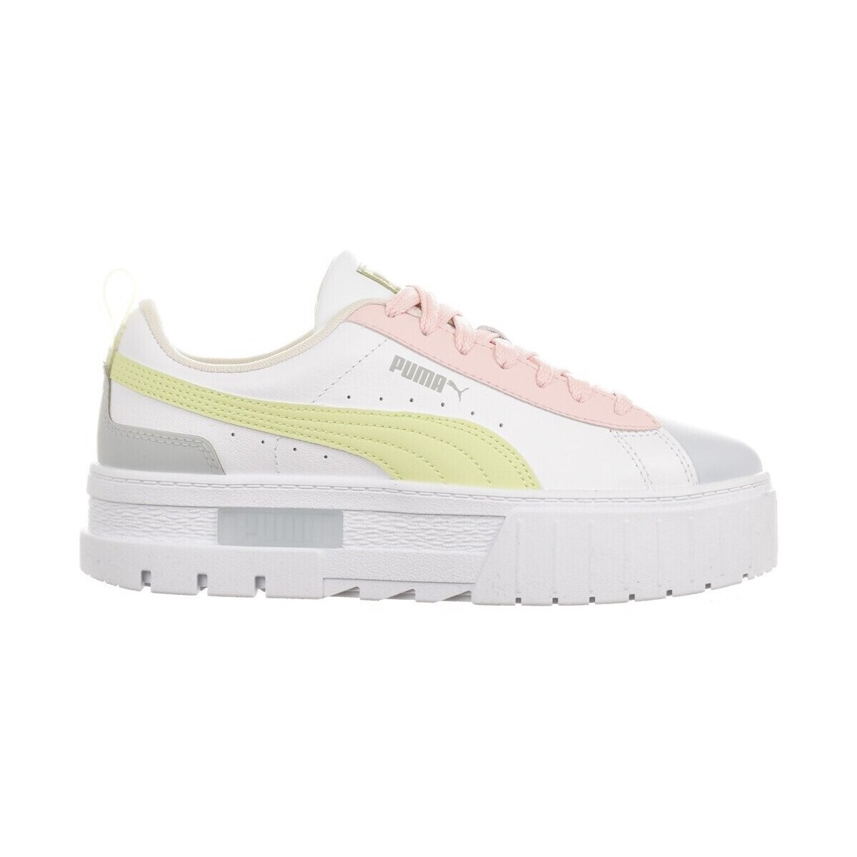 Sapatos Mulher Sapatilhas Puma Mayze Lth Pop Branco