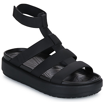 Sapatos Mulher Sandálias Collection Crocs BROOKLYN LUXE GLADIATOR Preto