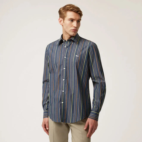 Textil Homem Camisas mangas comprida Vestuário homem a menos de 60 CRK011012532B Azul