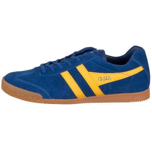 Sapatos Homem Sapatilhas Gola Harrier Marine Blue Sun Suede Azul marinho, Amarelo