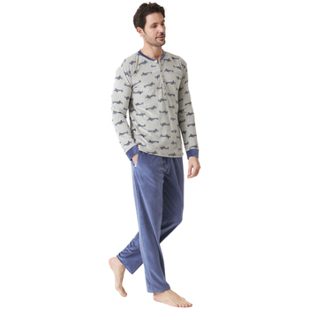 Textil Homem Pijamas / Camisas de dormir J&j Brothers JJBDP5300 Multicolor