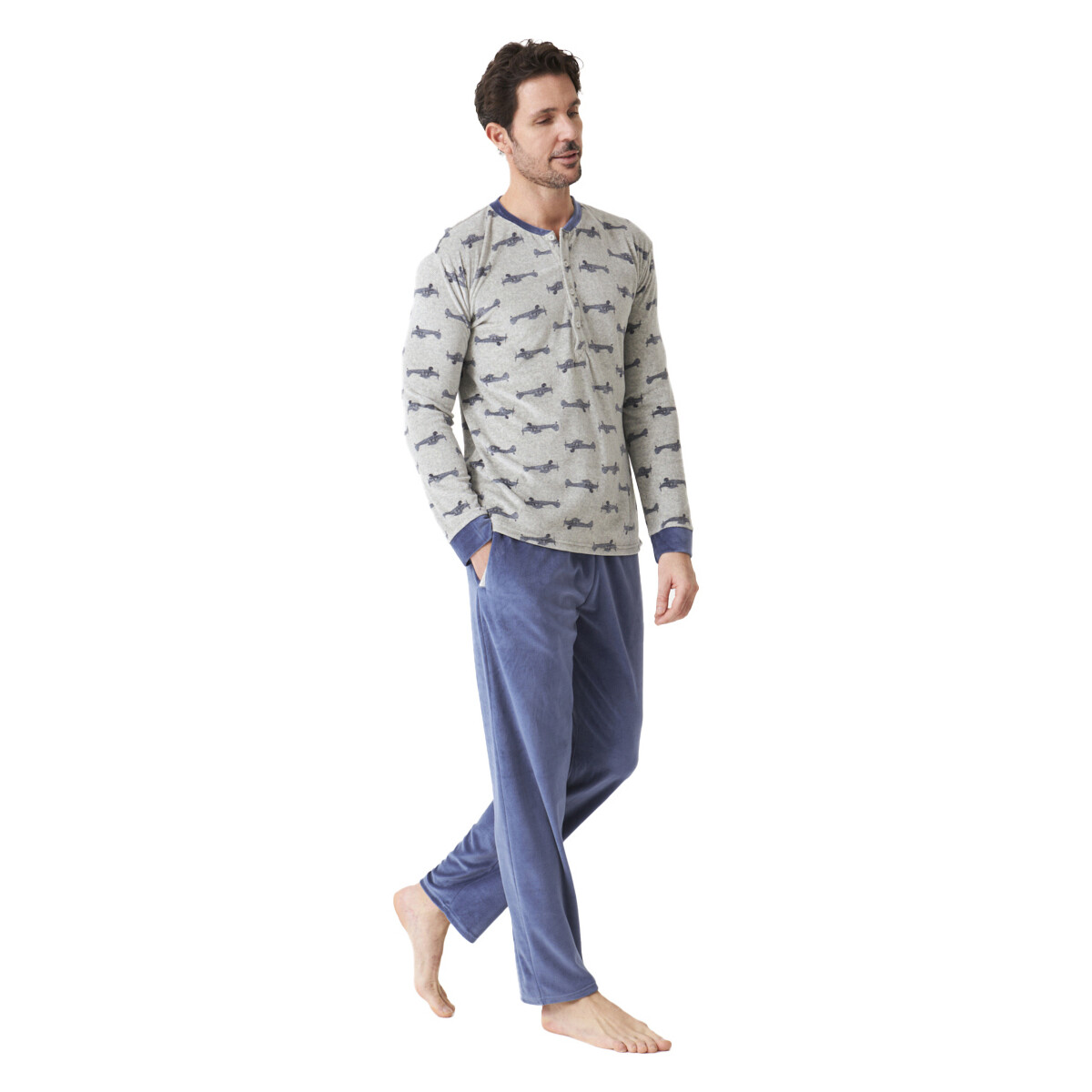 Textil Homem Pijamas / Camisas de dormir J&j Brothers JJBDP5300 Multicolor