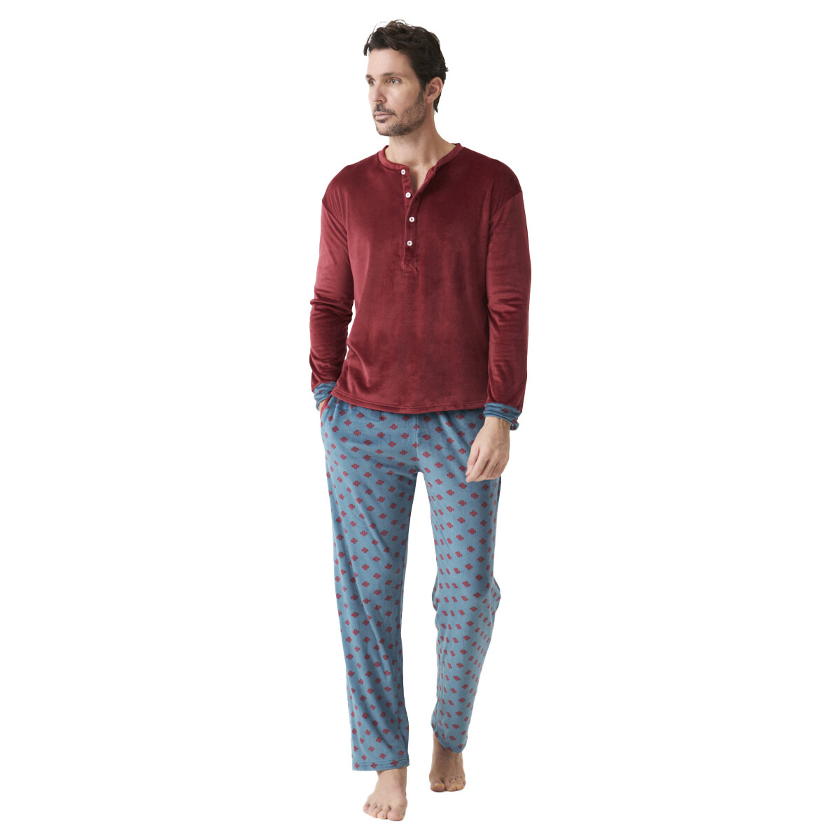 Textil Homem Pijamas / Camisas de dormir J&j Brothers JJBDP5400 Multicolor