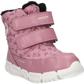 Sapatos Rapariga Botas Geox B163QA 0MNNF B FLEXYPER GIRL B AB Rosa