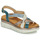 Sapatos Mulher Sandálias Pikolinos PALMA W4N Azul / Branco / Ouro