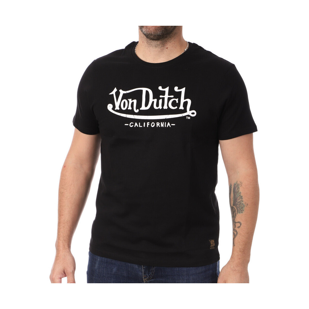 Textil Homem T-shirts e Pólos Von Dutch  Preto