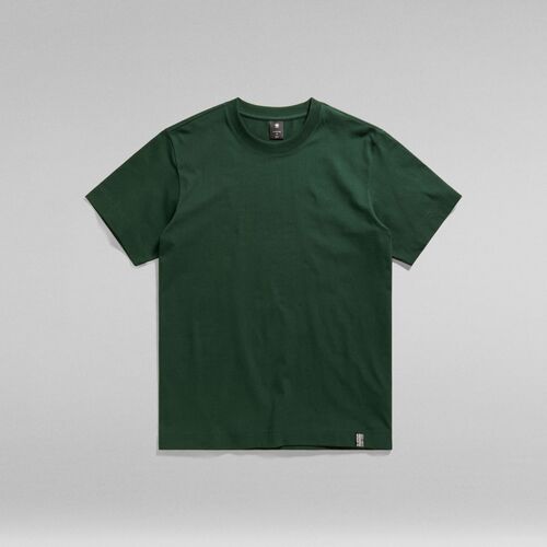 Textil Homem patchwork logo-print 3 4-sleeve T-shirt G-Star Raw D23471 C784 ESSENTIAL LOOSE-428 LAUB Verde