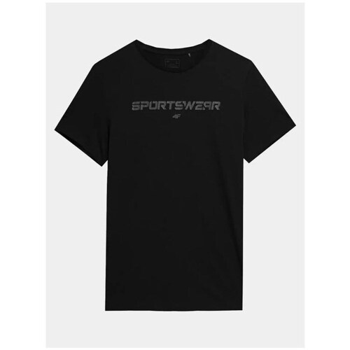 Textil Homem T-Shirt mangas curtas 4F 4FAW23TTSHM095020S Preto