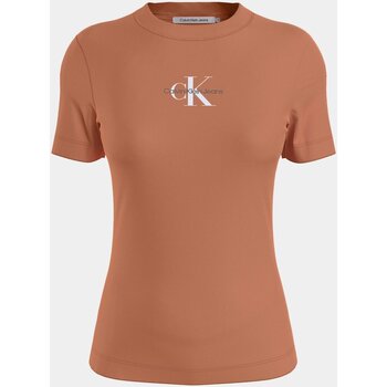 Textil Mulher T-shirts e Pólos Calvin Klein Jeans J20J221426 Laranja