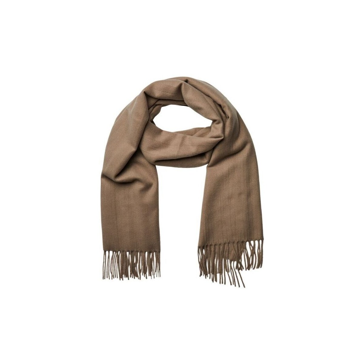 Acessórios Mulher Cachecol Pieces 17141084 NOAH LONG SCARF-FOSSIL Bege