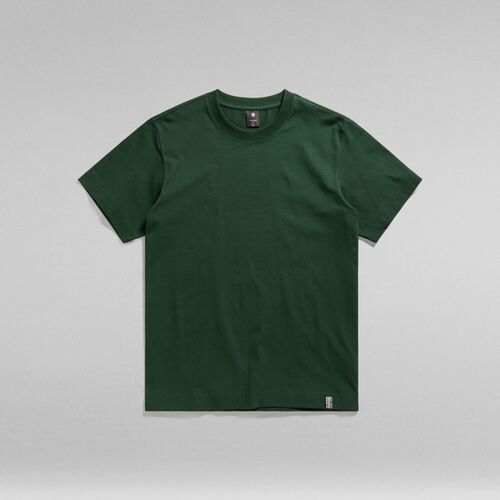 Textil Homem patchwork logo-print 3 4-sleeve T-shirt G-Star Raw D23471 C784 ESSENTIAL LOOSE-428 LAUB Verde