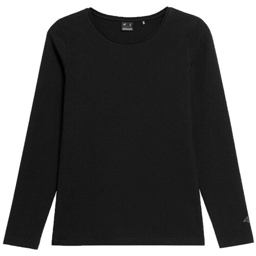 Textil Mulher T-shirt mangas compridas 4F Longsleeve F167 W 20s Preto
