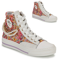 Sapatos Mulher Sapatilhas de cano-alto Meline  Branco / Multicolor
