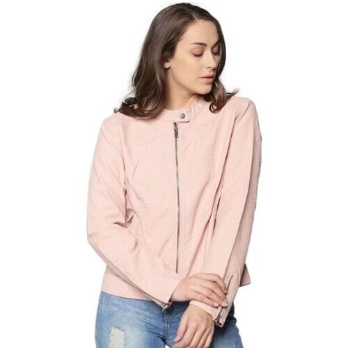 Textil Mulher Casacos Only Camisa Carry Life - Cloud Rosa