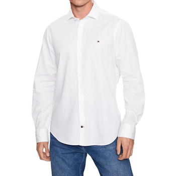 Textil Homem Camisas mangas comprida Tommy Hilfiger MW0MW31856 Branco