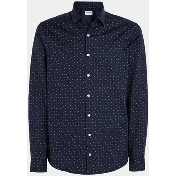 Textil Homem Camisas mangas comprida Calvin Klein Jeans PIERCE K10K112104 Azul