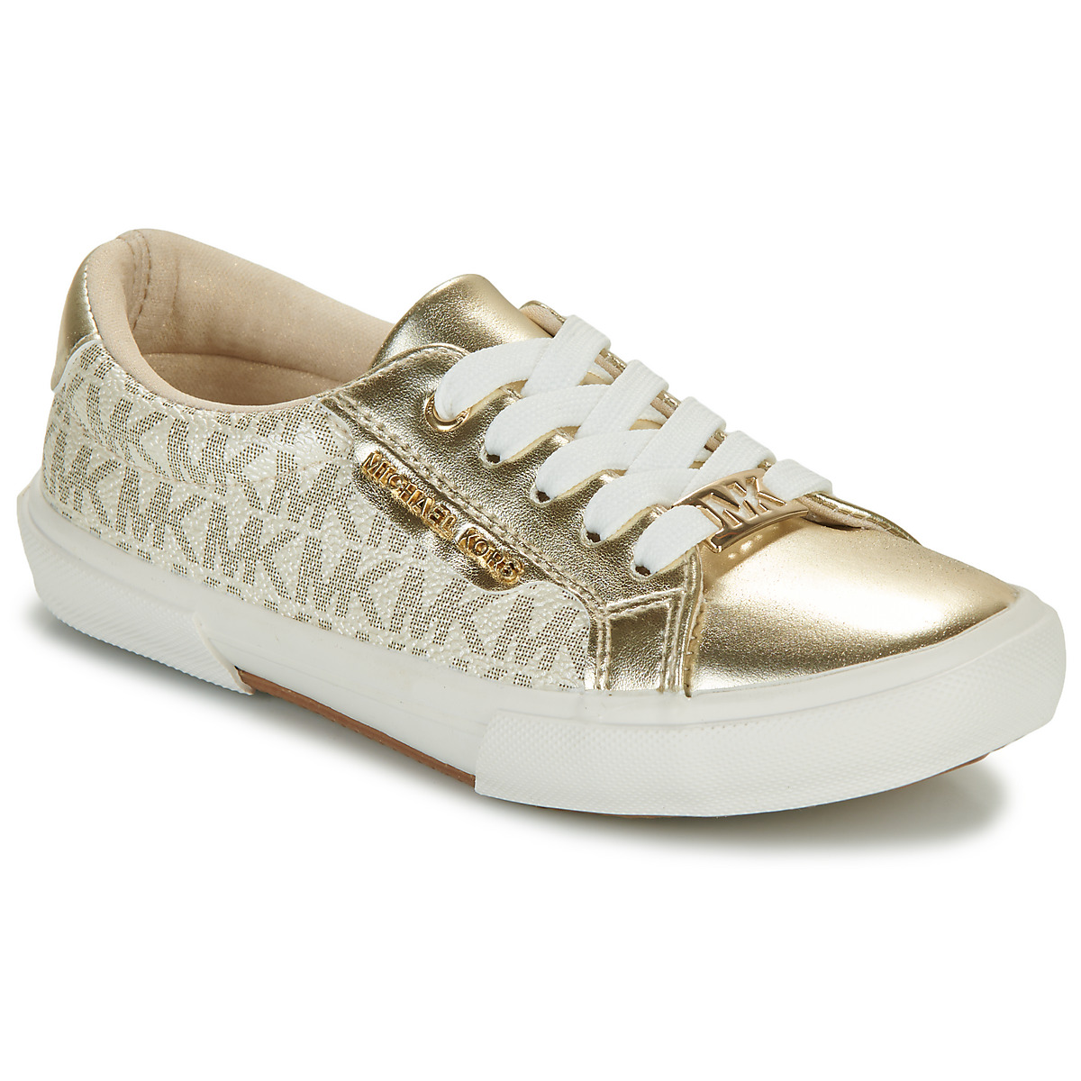 Sapatos Rapariga Sapatilhas MICHAEL Michael Kors IZETTA FRANKY Bege / Ouro