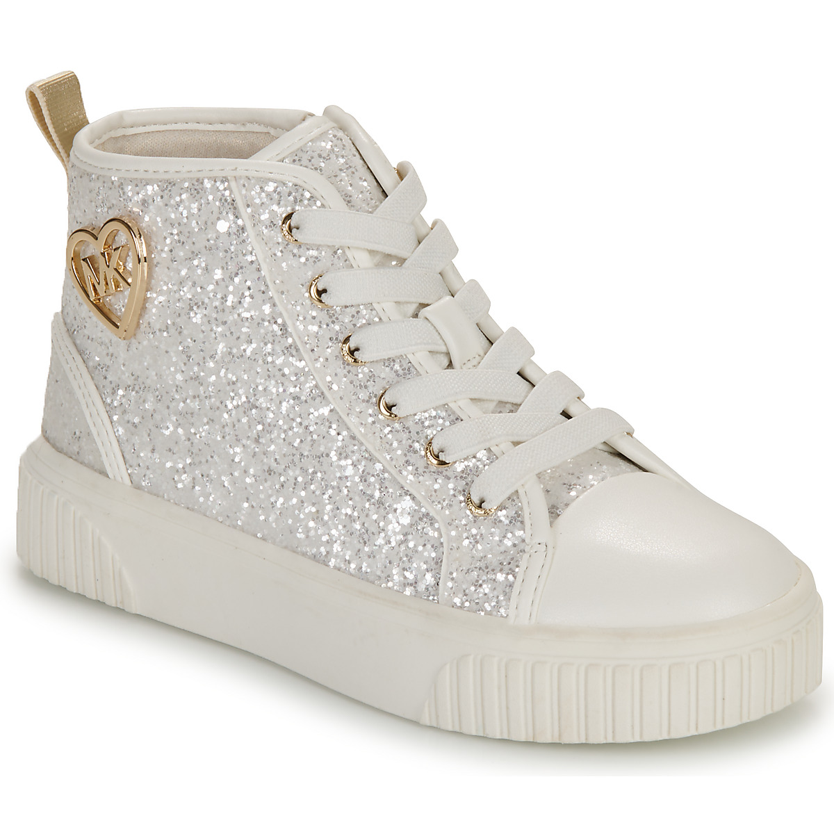 Sapatos Rapariga Ganhe 10 euros SKATE SPLIT 3 GLITTER Branco / Glitter