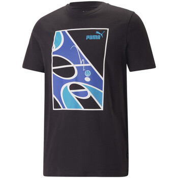 Textil Homem T-shirts e Pólos Puma  Preto