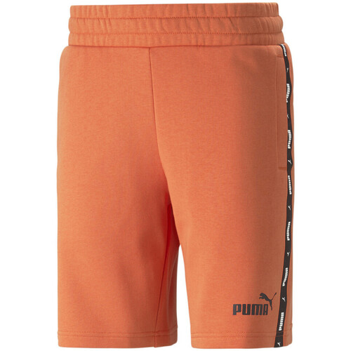 Textil Homem Shorts / Bermudas Estampado Puma  Laranja