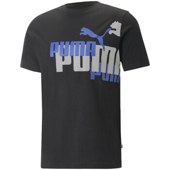 Textil Homem T-Shirt mangas curtas Puma  Preto