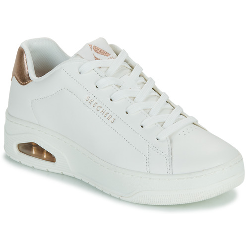 Sapatos Mulher Sapatilhas cushioning Skechers UNO COURT - COURTED AIR Branco / Ouro