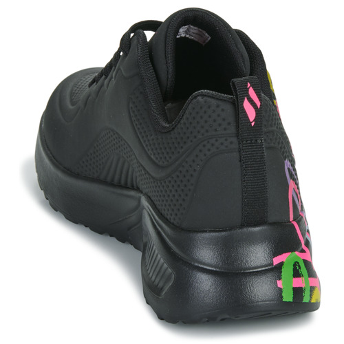 Skechers UNO LITE GOLDCROWN - HEART OF HEARTS Preto / Multicolor