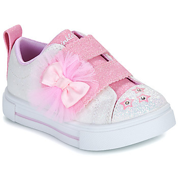Sapatos Rapariga Sapatilhas Skechers TWINKLE SPARKS - GLITTER GEMS Branco / Rosa