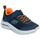 Sapatos Rapaz Sapatilhas Skechers MICROSPEC MAX - CLASSIC Azul / Laranja