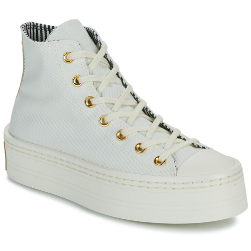 Sapatos Mulher Sapatilhas de cano-alto des Converse CHUCK TAYLOR ALL STAR MODERN LIFT Branco