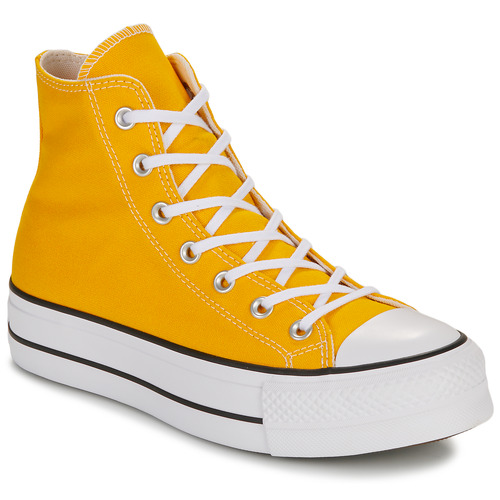 Sapatos Mulher The Divine Facto Converse CHUCK TAYLOR ALL STAR LIFT Amarelo
