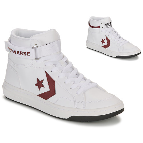 Sapatos Homem Sapatilhas de cano-alto Converse Converse-Rojo PRO BLAZE V2 LEATHER Branco / Bordô