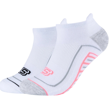 Roupa de interior Meias de desporto Skechers 2PPK Basic Cushioned Sneaker Socks Branco