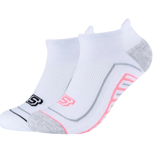 Regarde Le Ciel Pochetes / Bolsas pequenas Skechers 2PPK Basic Cushioned Sneaker Socks Branco