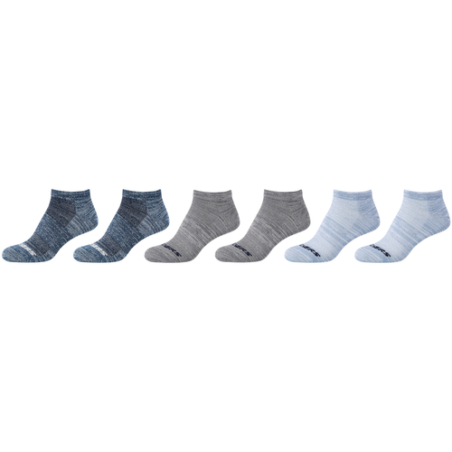 Roupa de interior Rapaz Meias de desporto Skechers 6PPK Casual Super Soft Sneaker Socks Multicolor