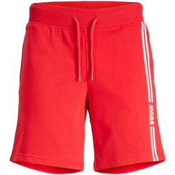 Textil Homem Shorts / Bermudas Jack & Jones 12231486 JWHSTEVE  SWEAT SHORTS NAFA TRUE RED Vermelho