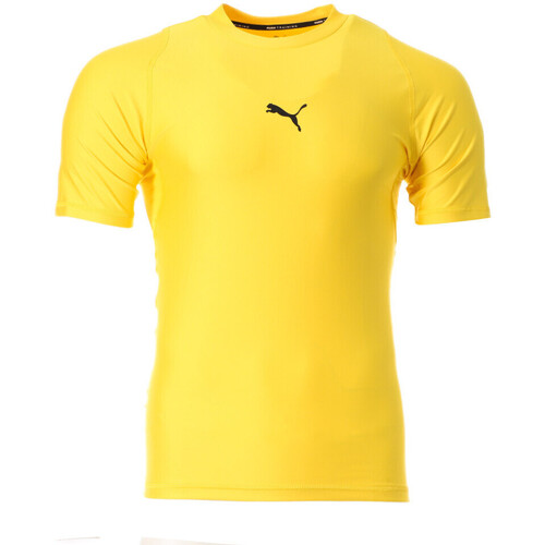 Textil Homem T-shirts e Pólos Puma  Amarelo