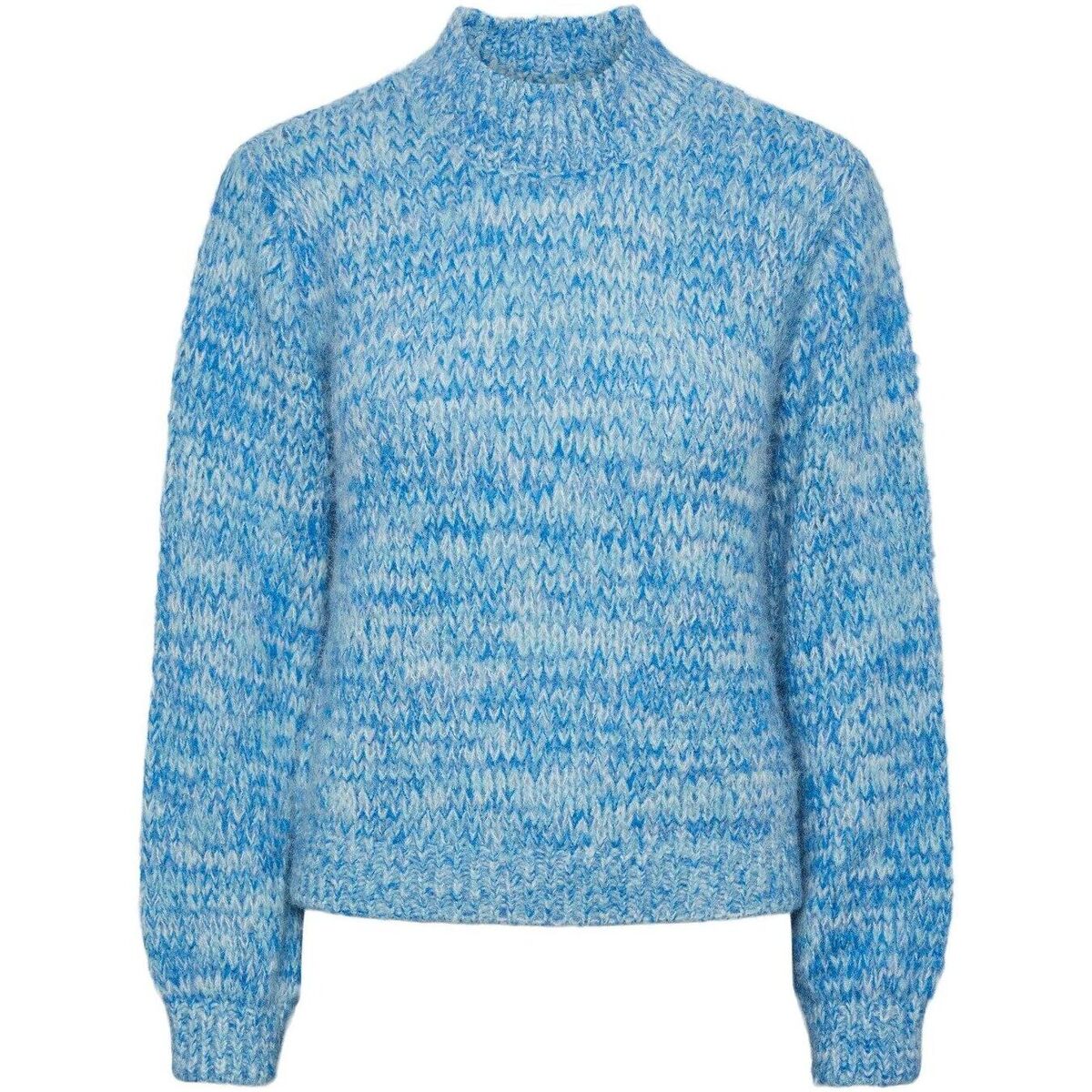 Textil Mulher camisolas Pieces 17140576 PCNOMANA LS-FRENCH BLUE Azul