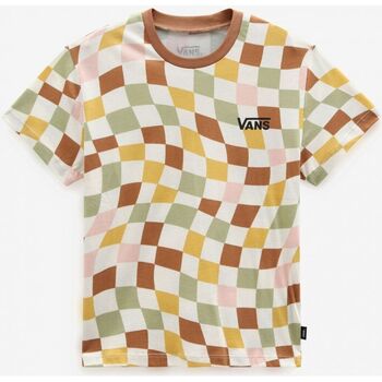 Textil Rapariga T-shirts e Pólos MTE Vans CHECKER PRINT - VN000797-OC2 