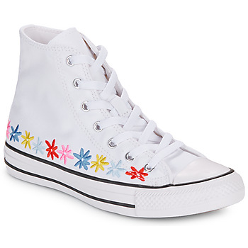 Sapatos Rapariga Sapatilhas de cano-alto Converse first-time CHUCK TAYLOR ALL STAR Branco / Multicolor