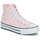 Sapatos Rapariga Sapatilhas de cano-alto Converse montantes CHUCK TAYLOR ALL STAR EVA LIFT Rosa / Branco