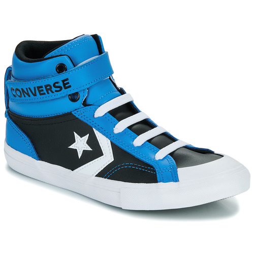 Sapatos Rapaz Converse youth chuck taylor all star debossed hi mens shoes cool grey-white 166068f Converse youth PRO BLAZE Azul / Preto
