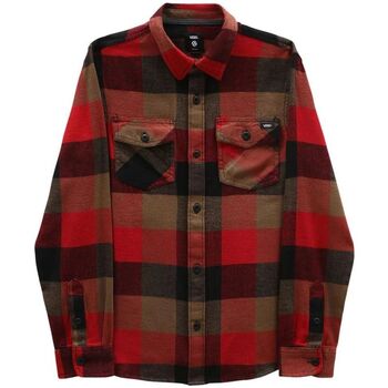 Textil Criança Camisas mangas comprida MTE Vans BOX FLANNEL - VN000LPY-CBA RED/BLACK Vermelho