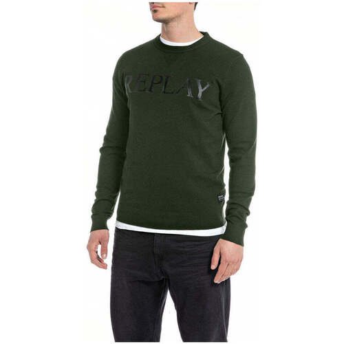 Textil Homem Sweats Replay UK2505000G23138-432-4-1 Verde