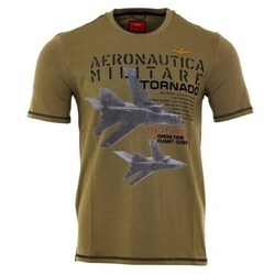 Textil Homem T-Shirt mangas curtas Aeronautica Militare TS1912J46907237 Verde