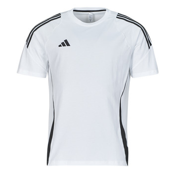 Textil Homem T-Shirt mangas curtas commercial adidas Performance TIRO24 SWTEE Branco / Preto